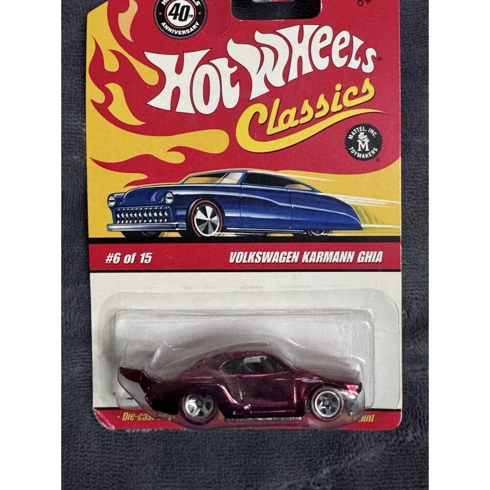 Hot Wheels CLASSICS Series 4 RED VOLKSWAGEN KARMANN GHIA 1/64 #6/15